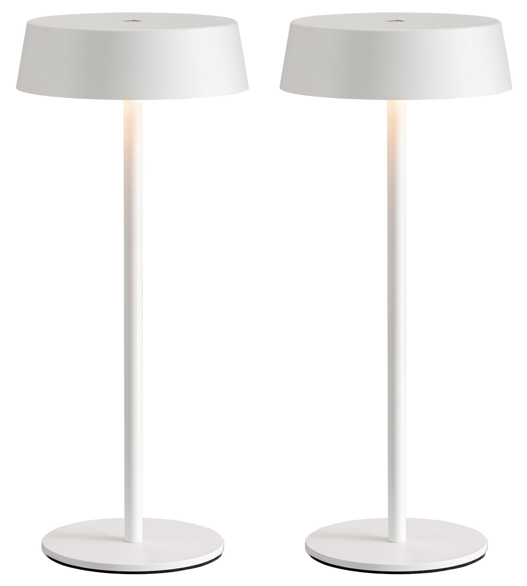 VISDANFO Modern Cordless Table Lamp Set of 2, Portable LED Desk Lamps, Rechargeable 5000mAh Battery Operated, Dimming Night Ligh