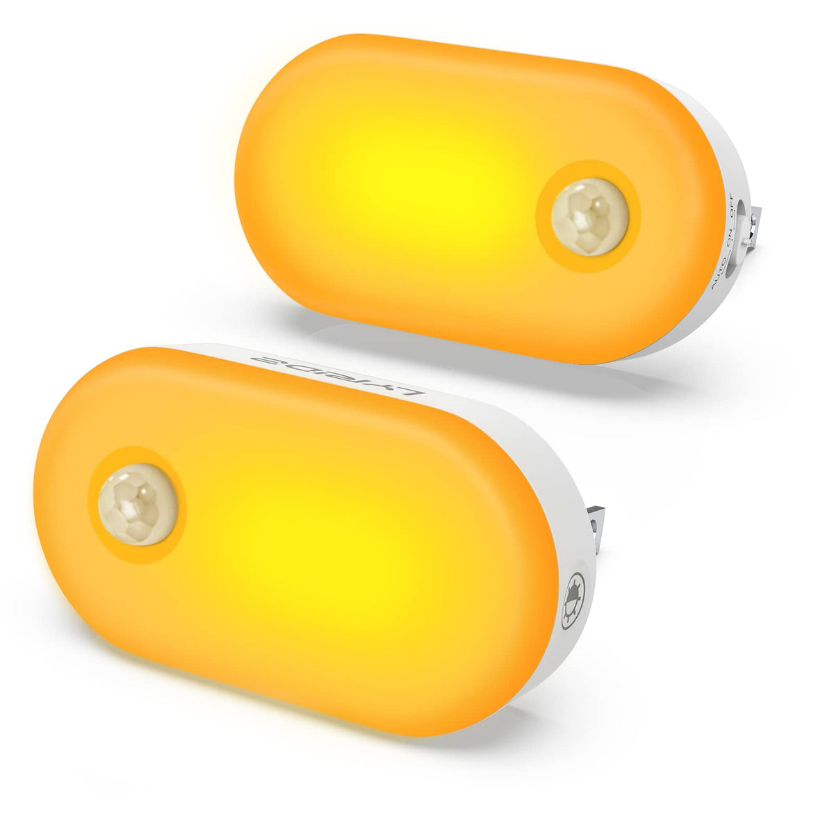 Lyridz Amber Motion Sensor Mini Led Night Light Plug Into Wall 1800K Amber Light With Adjustable Brightness Ideal For Bedroom,Ki