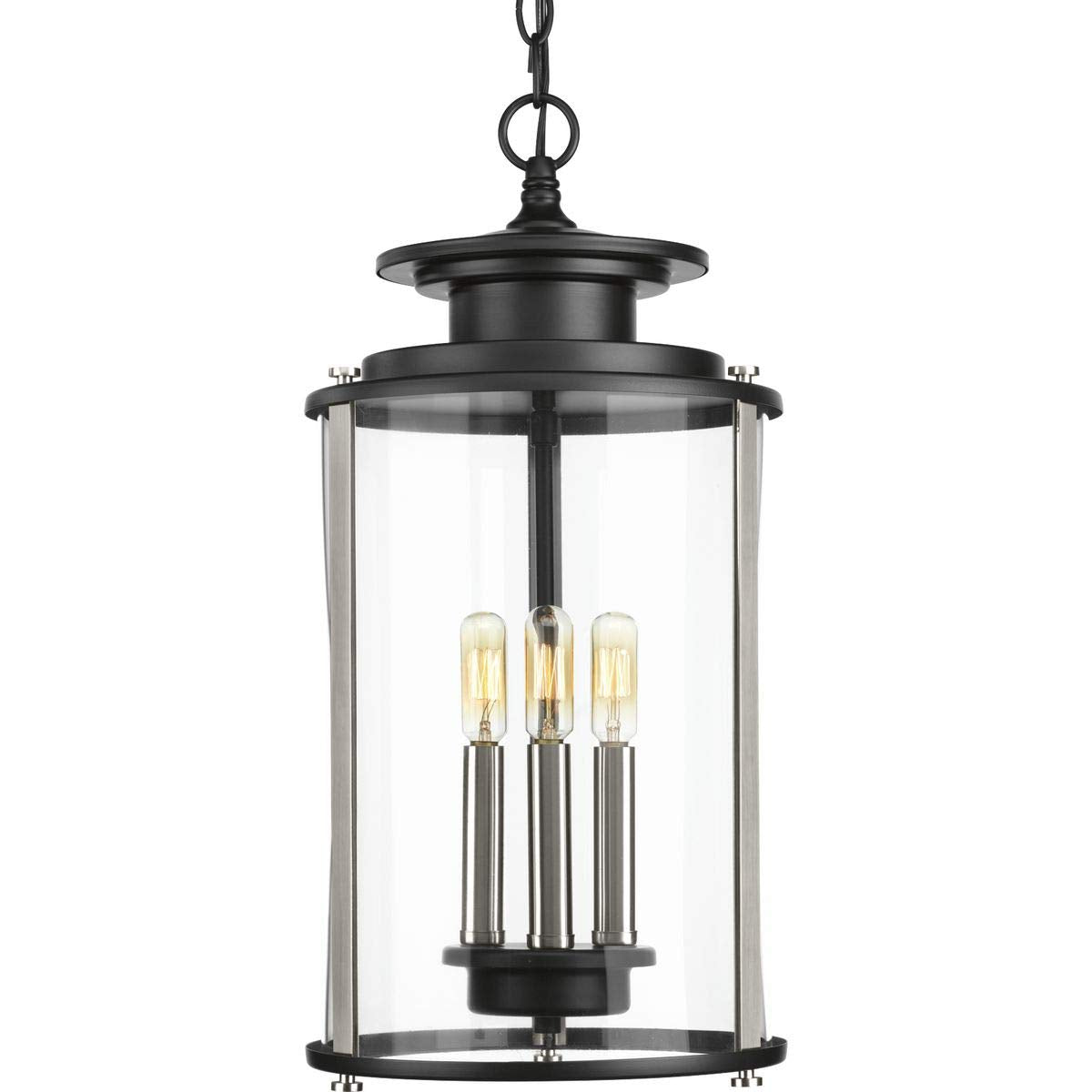 Progress Lighting Squire Outdoor Light Fixture, Alloy Steel, 20.25x9.88x9.88, Black, Model P550012-031
