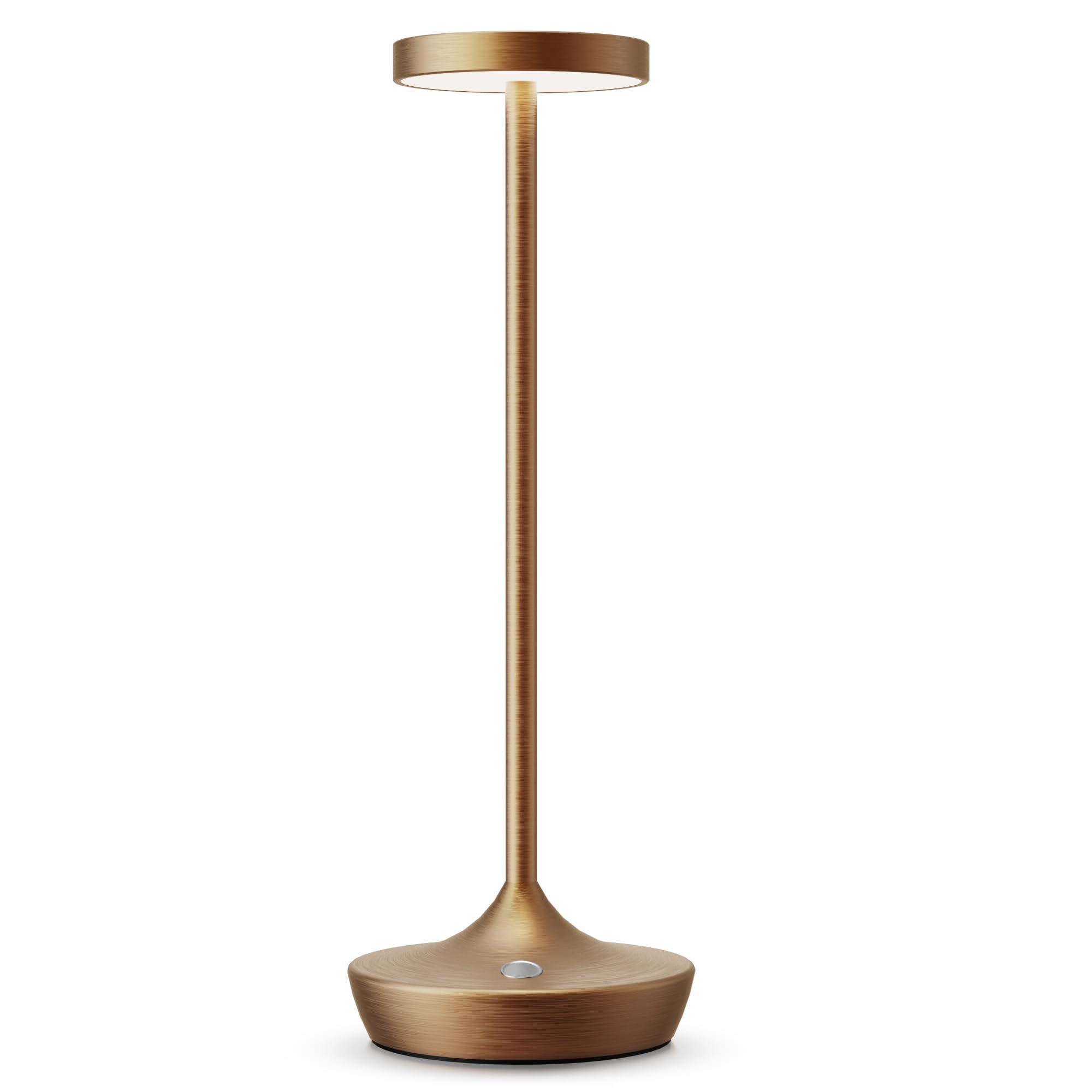 Sikevht Cordless Led Table Lamp - Rechargeable, Waterproof, 3-Color Dimming, Bronze