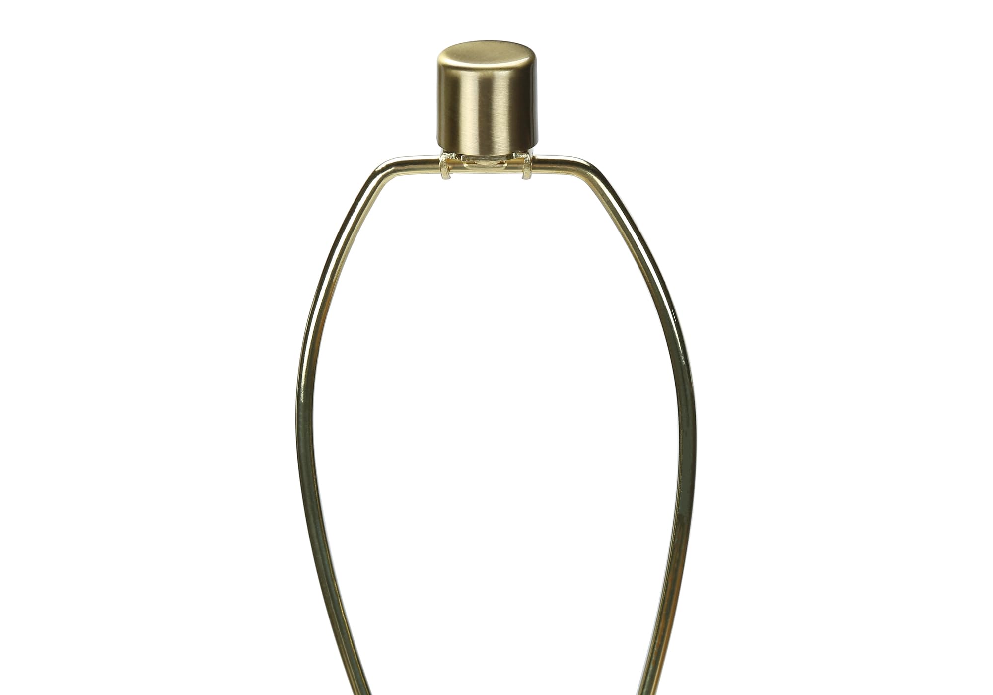 Monarch Specialties I 9736 Lightingfloor Lamp, Brass Metal, Ivory/Cream Shade, Contemporary