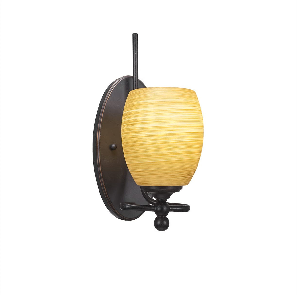 Capri 1 Light Wall Sconce In Dark Granite (591-Dg-625)