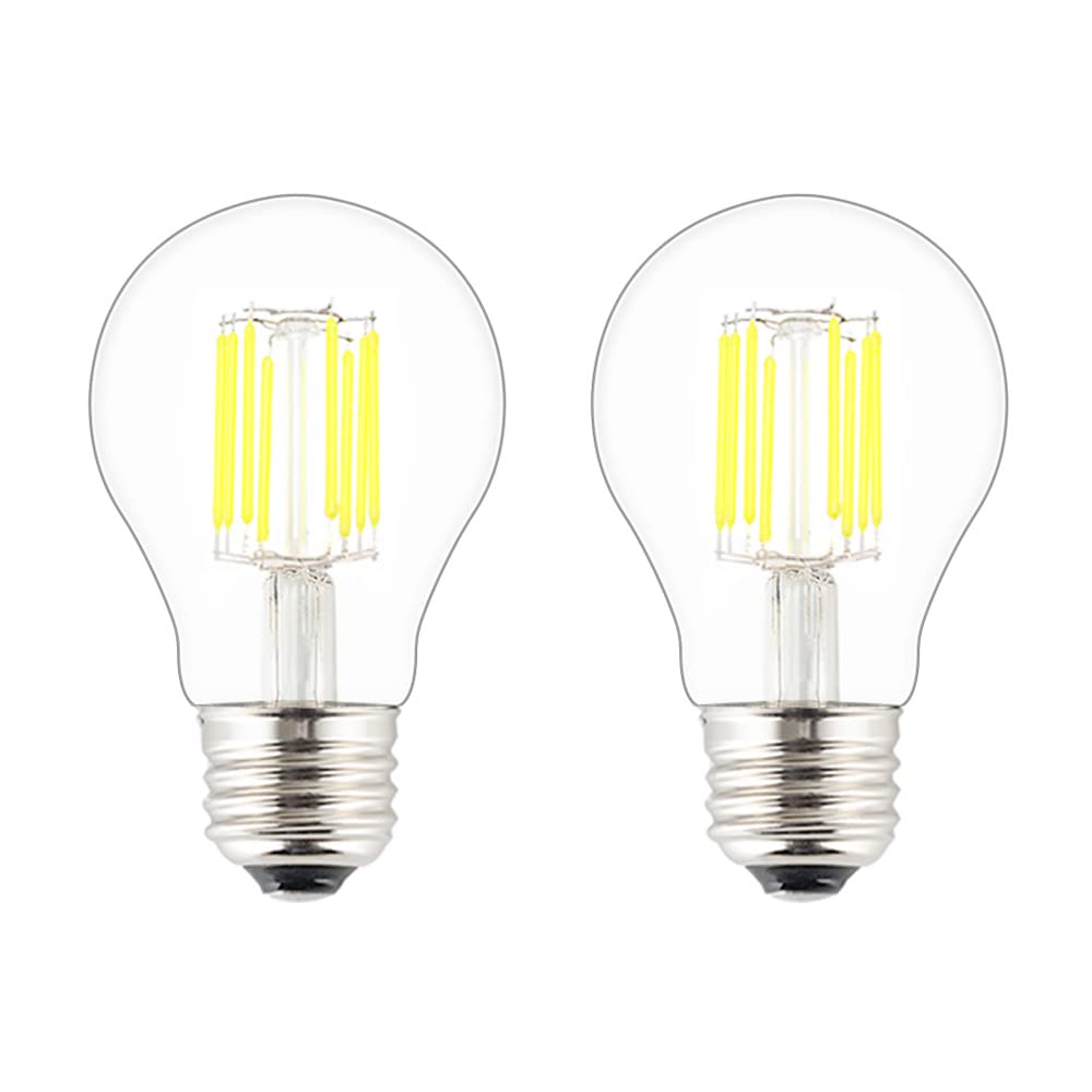 OPALRAY 12V-24Vdc Low Voltage Input LED Bulb, Classic A19(A60) Style, 8W 800Lm, 12V DC Dimmer, E26 Medium Base Bulb, Warm White 