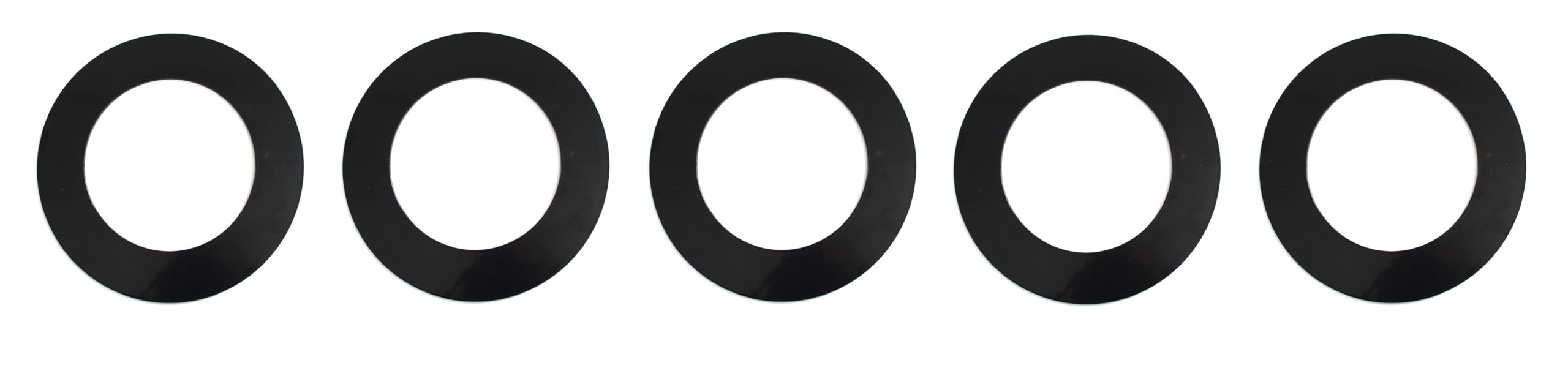 Plastic 4.25" Light Trim Goof Ring For 4" Inch Lighting Fixture Recessed Can (5, Black)