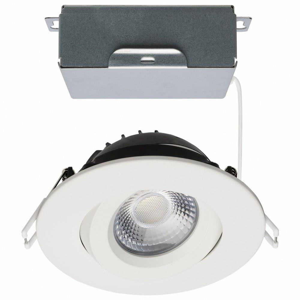 SATCO ColorQuik 4 in. Adjustable CCT Canless New Construction IC Rated Dim Indoor/Outdoor Integrated LED Recessed Light Trim S11