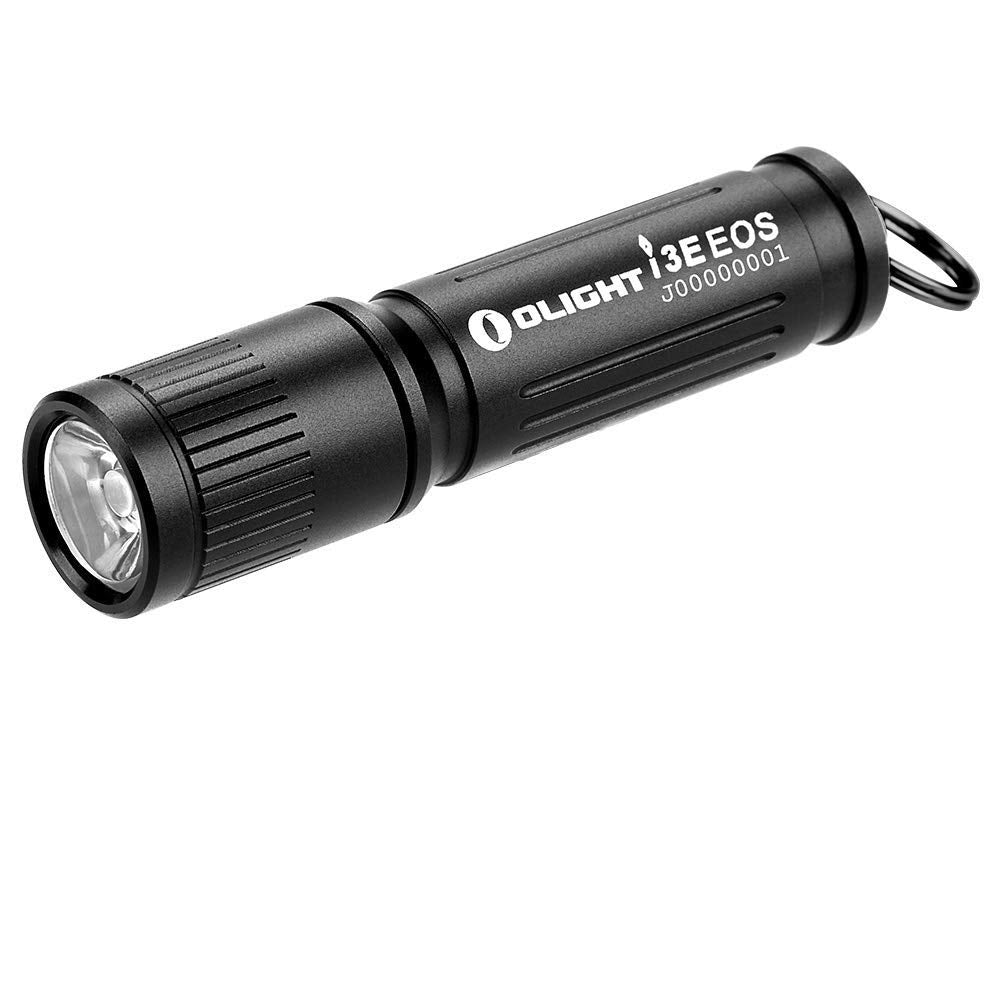 Olight I3E Eos Pmma Tir Lens Aaa Edc Flashlight 90 Lumens Compact Keychain Flash Light For Night, Camping (Black)