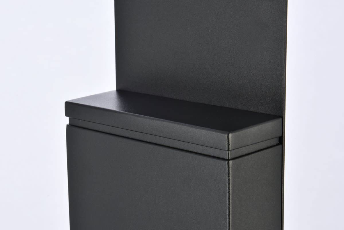 Elegant Lighting Living District Raine 1-Light 6'' Modern Aluminum LED Wall Sconce in Black