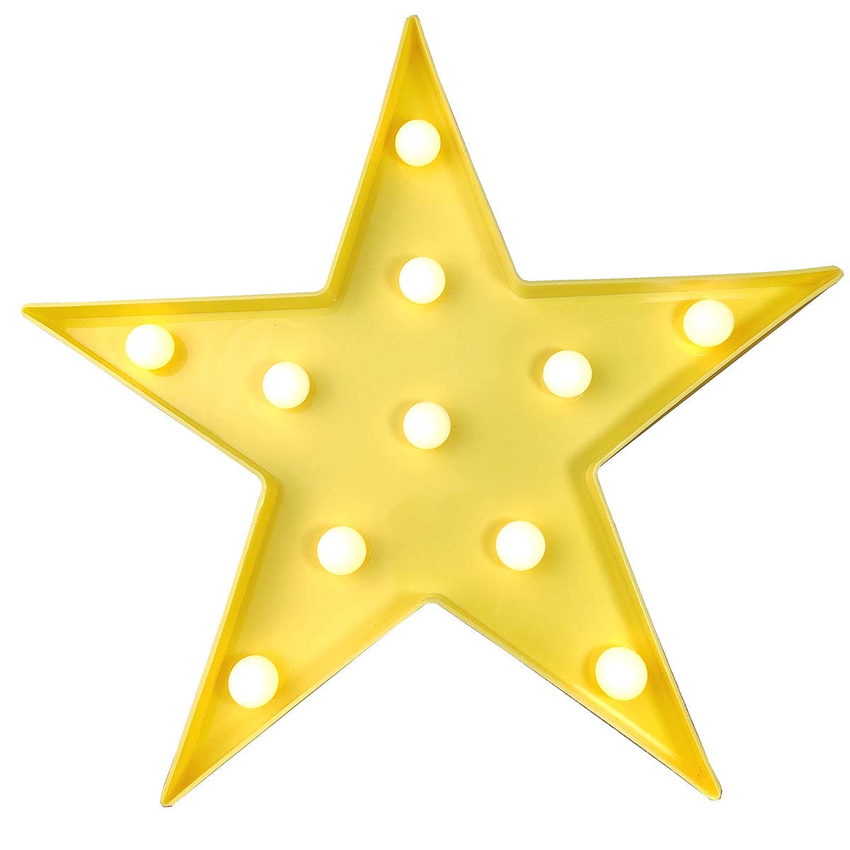 Star Signs Desk Table Lamp, Battery Operated Led Night Light For Kids, Baby, Child, Girl Gift, Nursery Room, Wall Decor - Warm Y