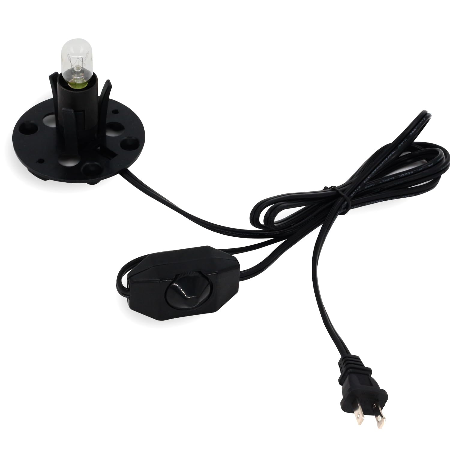 Betus Upgraded Himalayan Salt Lamp Power Cord With Dimmer & Base - Ul Listed 6Ft, 2 Free Bulbs