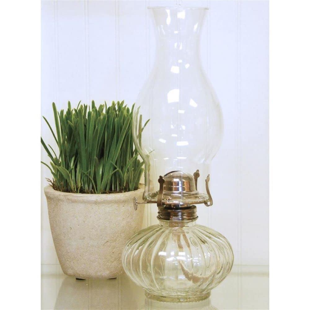Vintage Indoor Oil Lamp, Hurricane Lamp, Emergency Kit, Paraffin Oil Rain Lamp, Lamplight Farms Ellise Oil Lamp, 1 Count