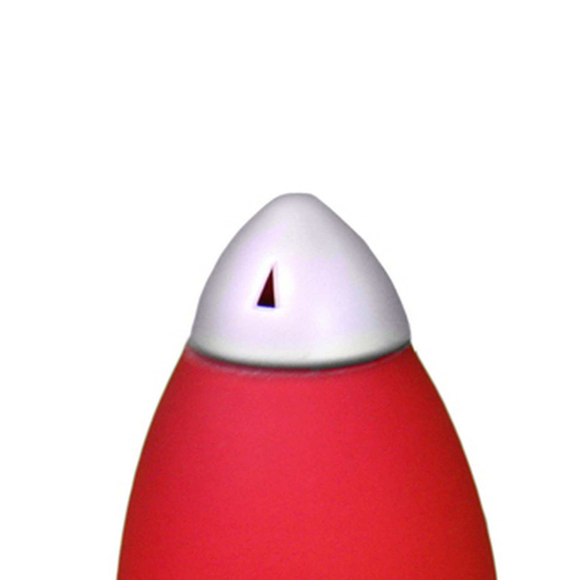 Benzara Kid Table Lamp Rocket Design Silhouette, Red, Model BM240954, Stone Material