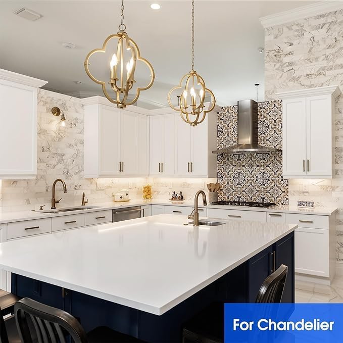 Energetic E12 LED Candelabra Bulb, 4W Equivalent 40W, 400 Lumens, Soft White 2700K, Clear Glass, Pack of 5