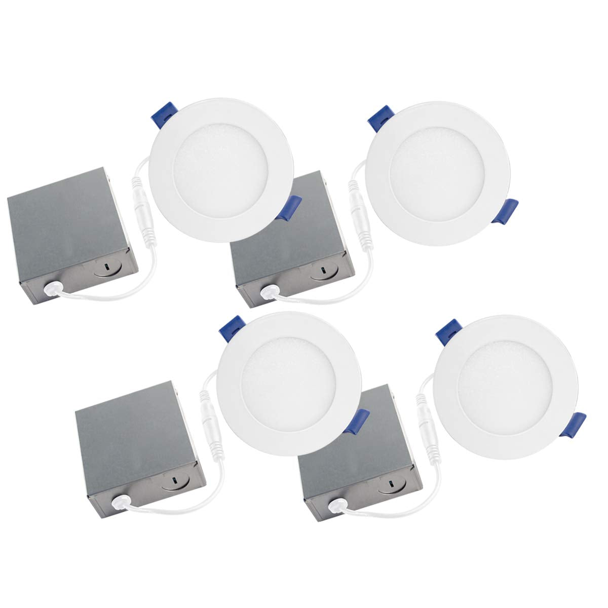 SLDSKB4W4 Slim Disk Recessed LED Lighting Kit (Pack of 4)