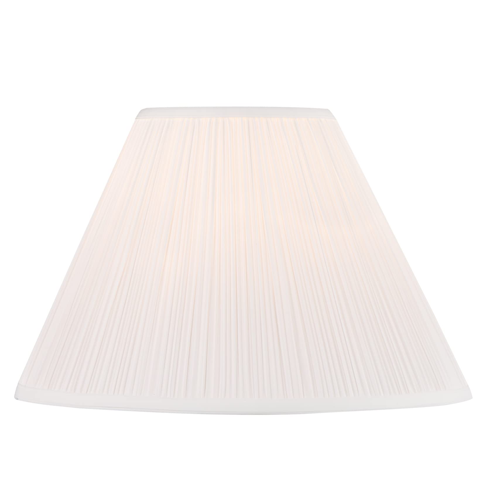Aspen Creative 33134, Mushroom Pleated Traditional Spider Lamp Shade, White, 7&quot; Top X 17&quot; Bottom X 11-1/2&quot; Slant