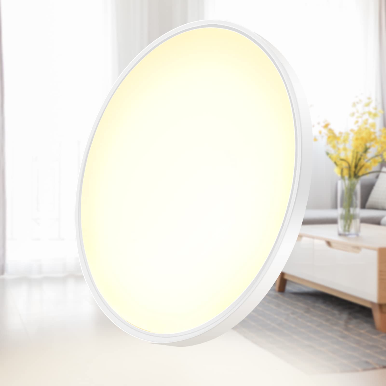 inShareplus LED Ceiling Light 32W Nature White 4000K 15.7inch Flush Mount Fixture Model LV400