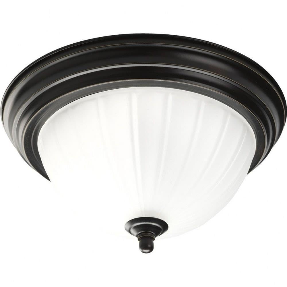 One-Light Melon 11-3/8'' Close-To-Ceiling