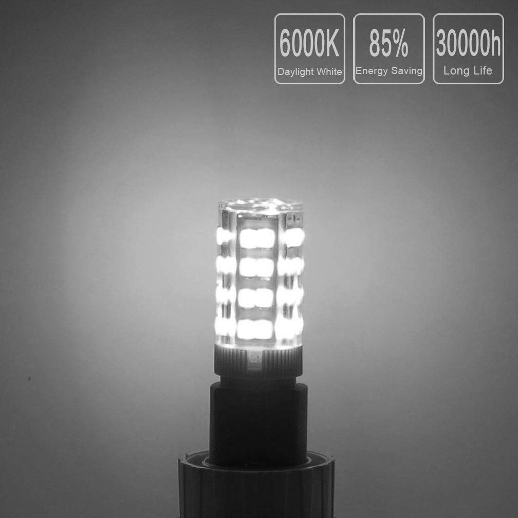 Honle E12 Led Light Bulbs 3W Equivalent 30W Halogen Bulb Daylight White 6000K T3 T4 Edison Screw Candle Base Mini Non-Dimmable A