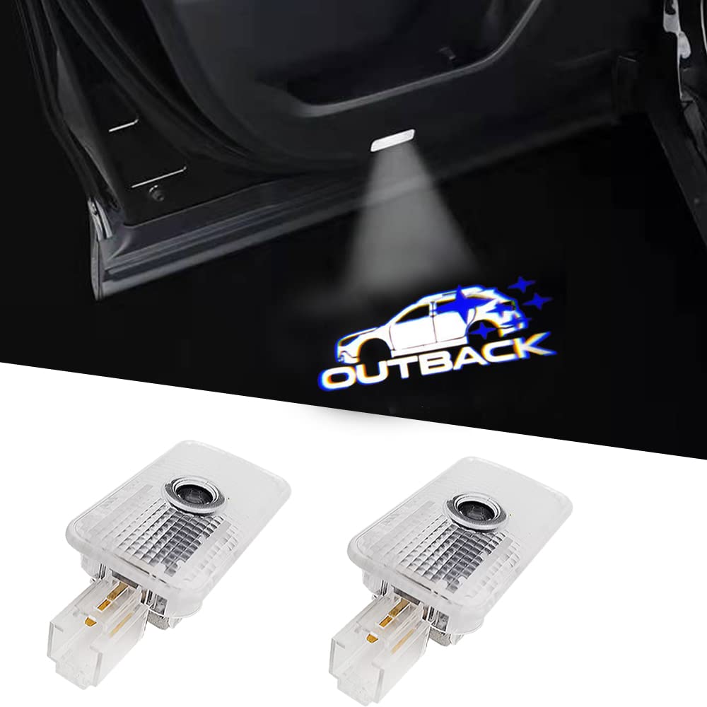 Uunonaha Led Car Door Logo Lights Courtesy Projector Laser Welcome Light Puddle Lamp 2 Pcs Compatible With Forester Outback Lega