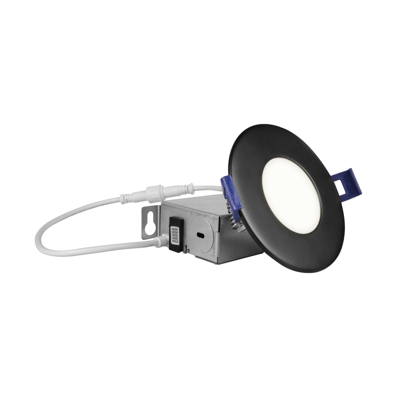 NICOR Lighting REL Selectable 3 in. Black Remodel LED Downlight Kit (REL31120SRDBK)