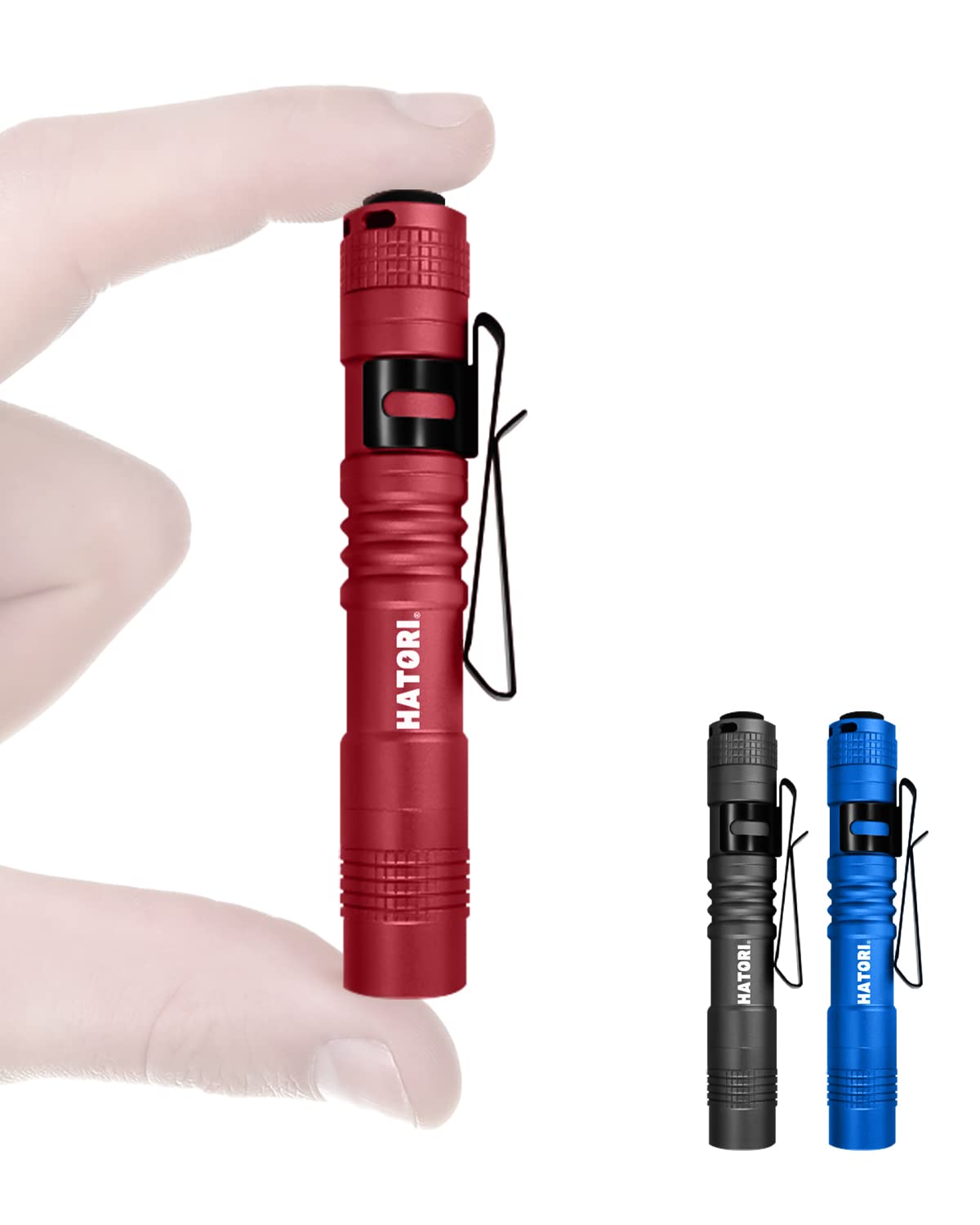 Hatori Flashlights Bright LED Flashlight Super Mini Flashlight with High Lumens – 1 Pack