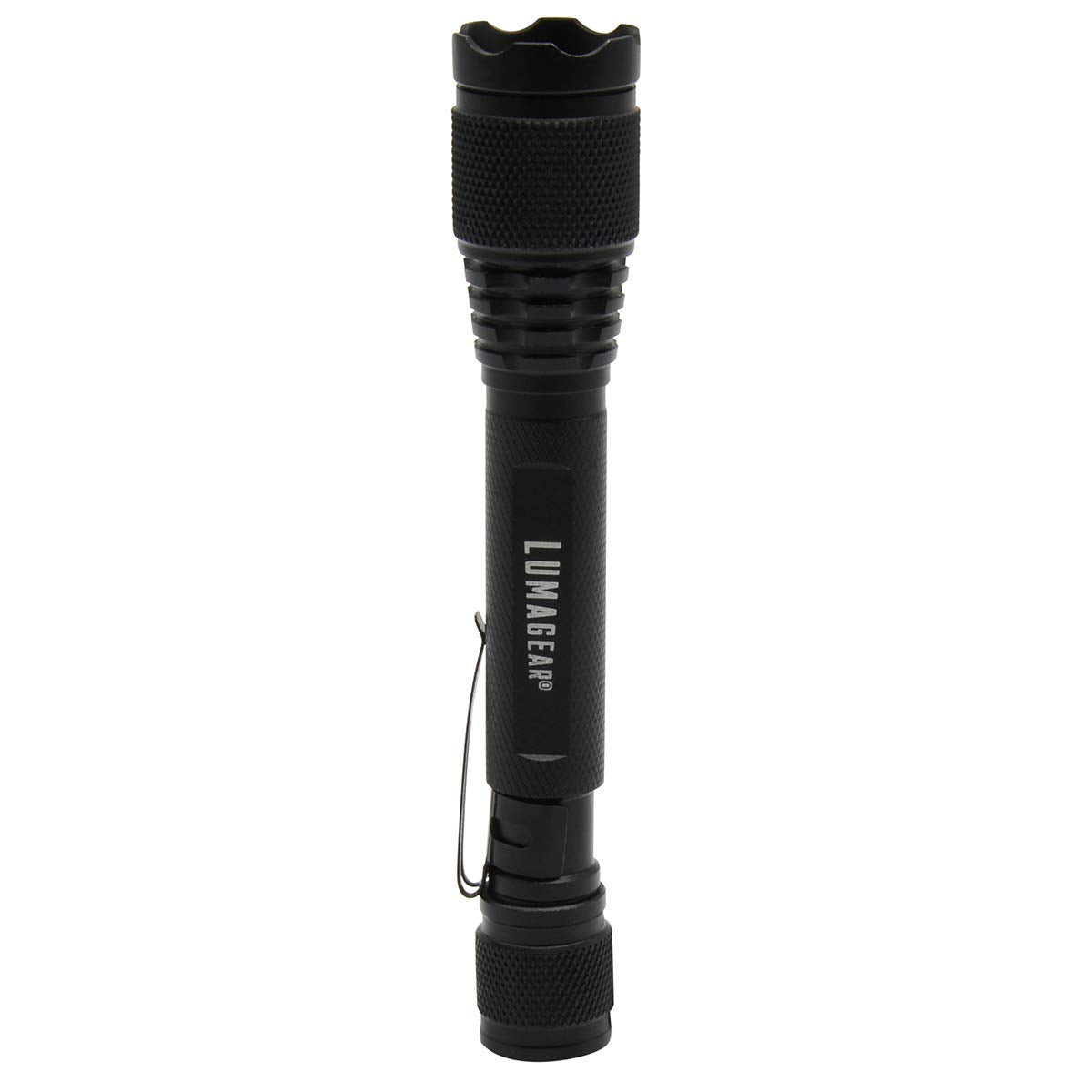 Lumagear 5.3" Tactical Aluminum Flashlight - 120 Lumens, Black, Durable & Lightweight