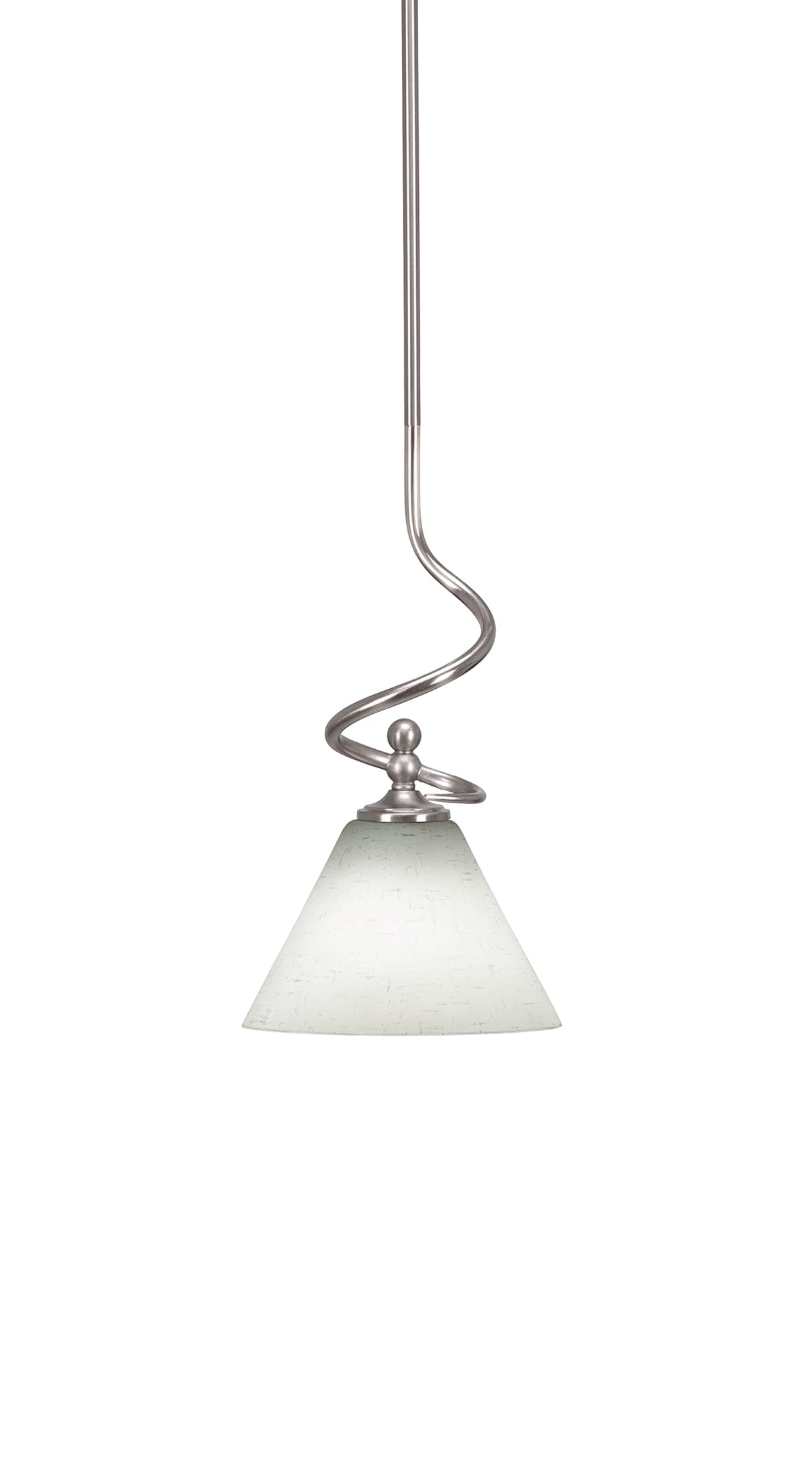 Capri 1 Light Mini Pendant in Brushed Nickel (901-BN-312)