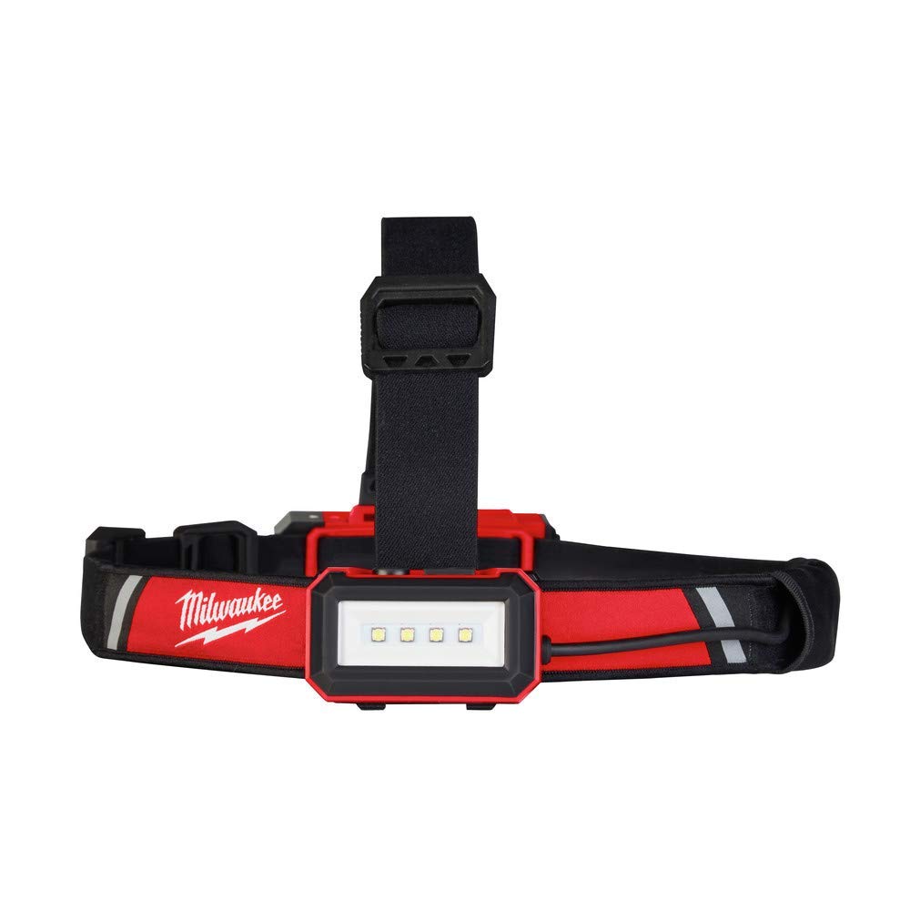 Milwaukee General Purpose Headlamp, Model 2115-21, Black/Red, Plastic Material
