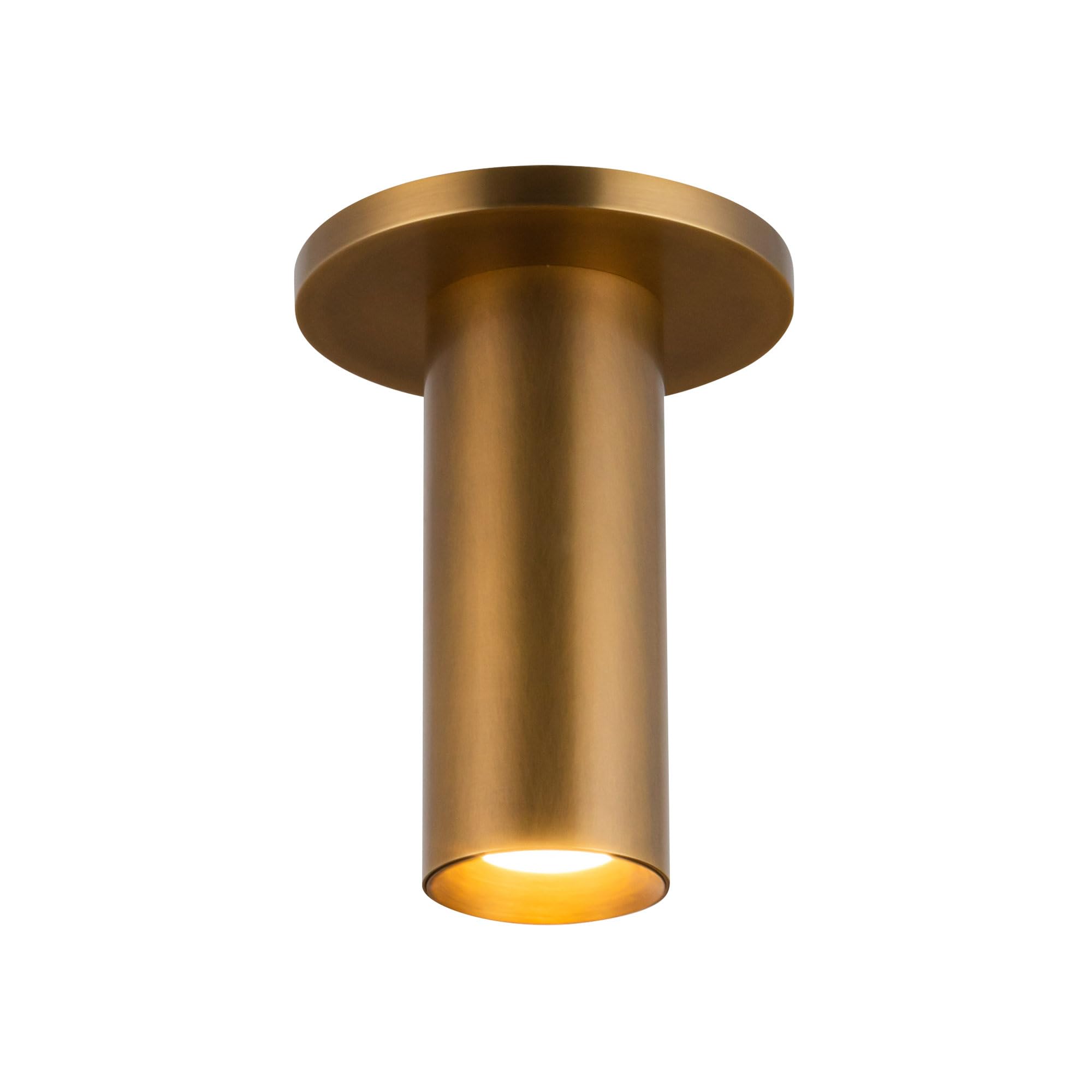 Kuzco Lighting SF90406-VB-UNV Mason Semi-Flush Mount, Integrated LED, Vintage Brass