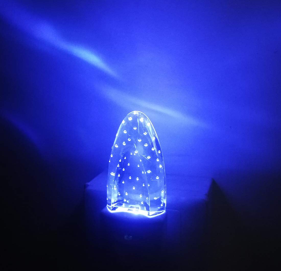 GREENIC LED Night Light 4 Pack, Multicolor Bubble Pattern, Dusk to Dawn Sensor, Plug-in for Bedroom, Kids Room, Bathroom, Model GL-NL-0.5W