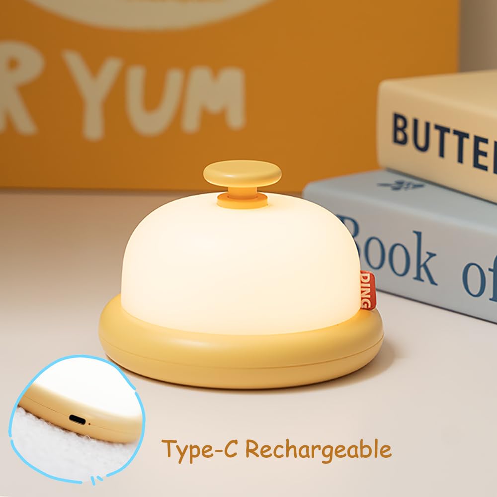 ipalmay Dimmable Night Light, USB Rechargeable, Toddler Bedside Lamp, Stress Relief Toy, Easy Color