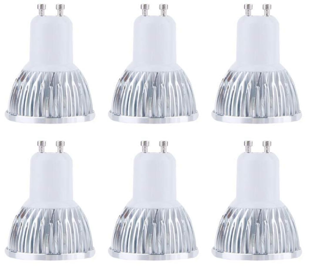 Leos Light LED GU10 Reflector Spotlight Bulb, 9W (70W Equivalent) 6000K Cool White 800lm 60 Flood Beam, for Recessed Ceiling Li