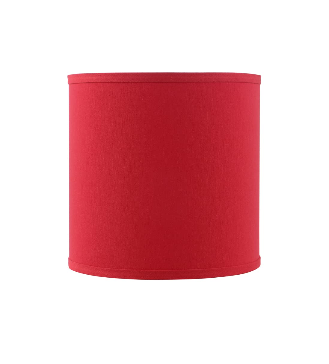 Aspen Creative 31313A, Contemporary Design Hardback Drum Rich Red Spider Lamp Shade, 10&quot; Top x 10&quot; Bottom x 10&quot; Height