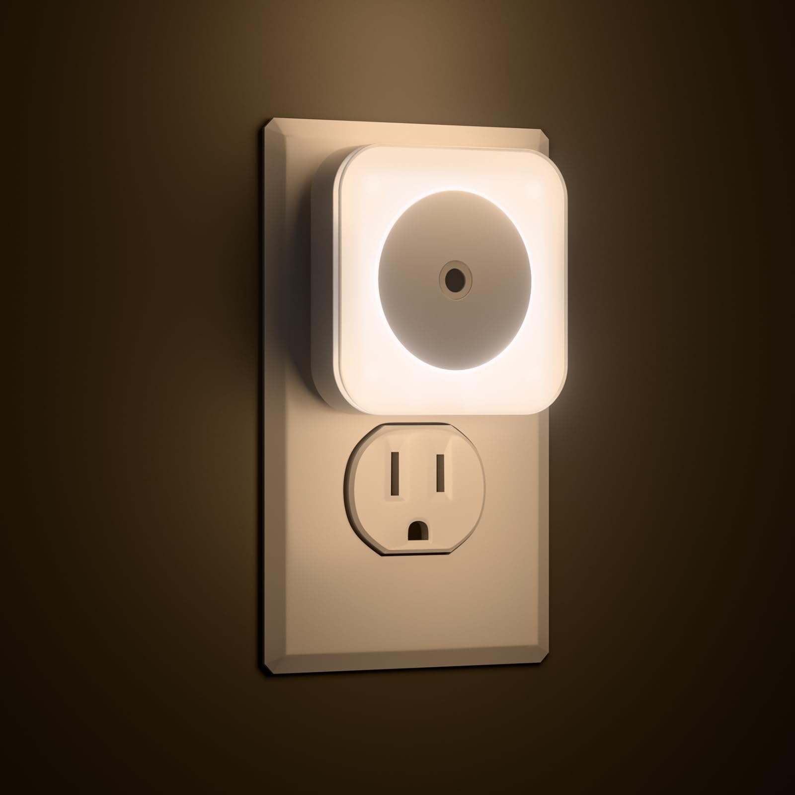 8-Pack LED Night Lights Plug into Wall,Bright Nightlight Auto-On/Off and Dimmable,0.5W Plug in Socket Night Light,Smart Sensor,D