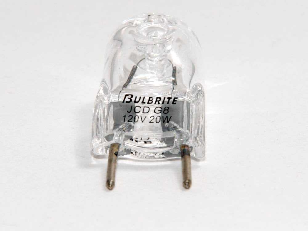 Bulbrite Halogen JC Type GY8 Bulb, 20W, Clear Glass, 120V, T4, 1 Count