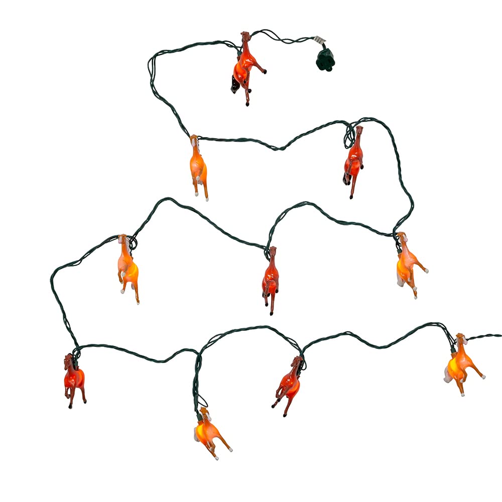 Kurt Adler 10 Running Horse Indoor/Outdoor Light Set