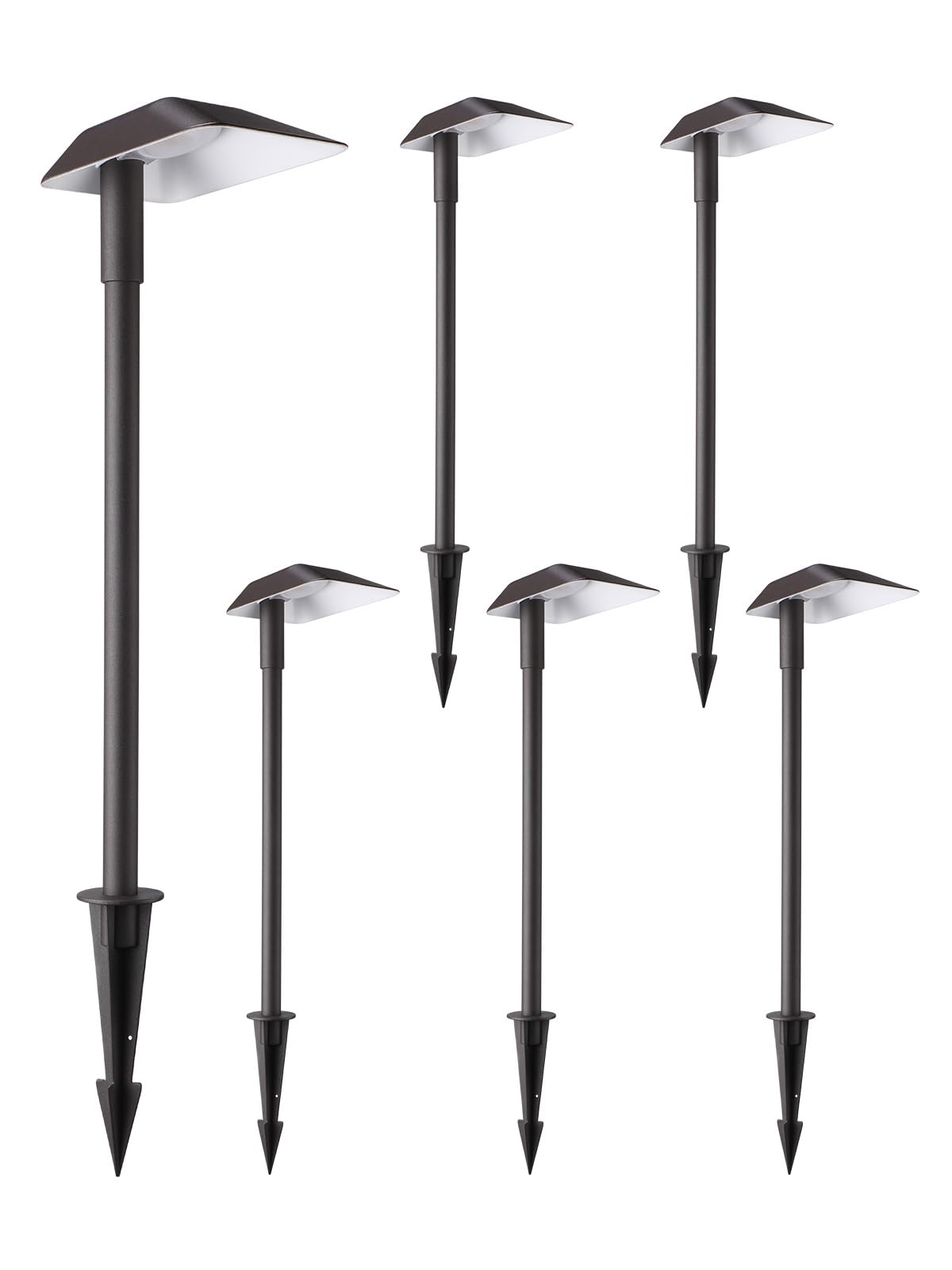 LEONLITE 5W LED Landscape Lights, 400LM, Aluminum, IP65 Waterproof, 23.4Inch, Warm White (3000K), Pack of 6