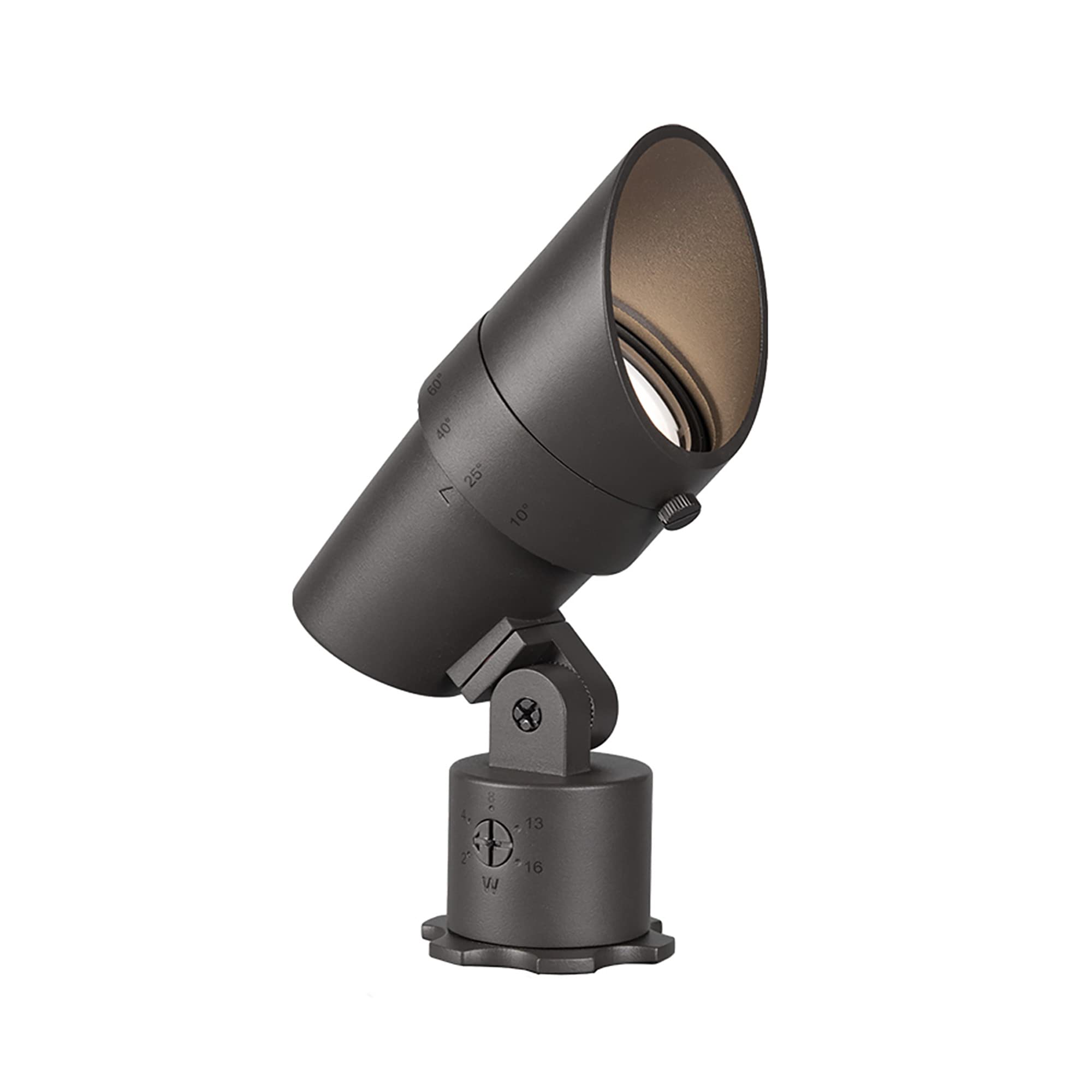 WAC Landscape Lighting, LED 120V Line Voltage Medium Size Accent Light with Adjustable Beam Angle and Integral Brightness Contro