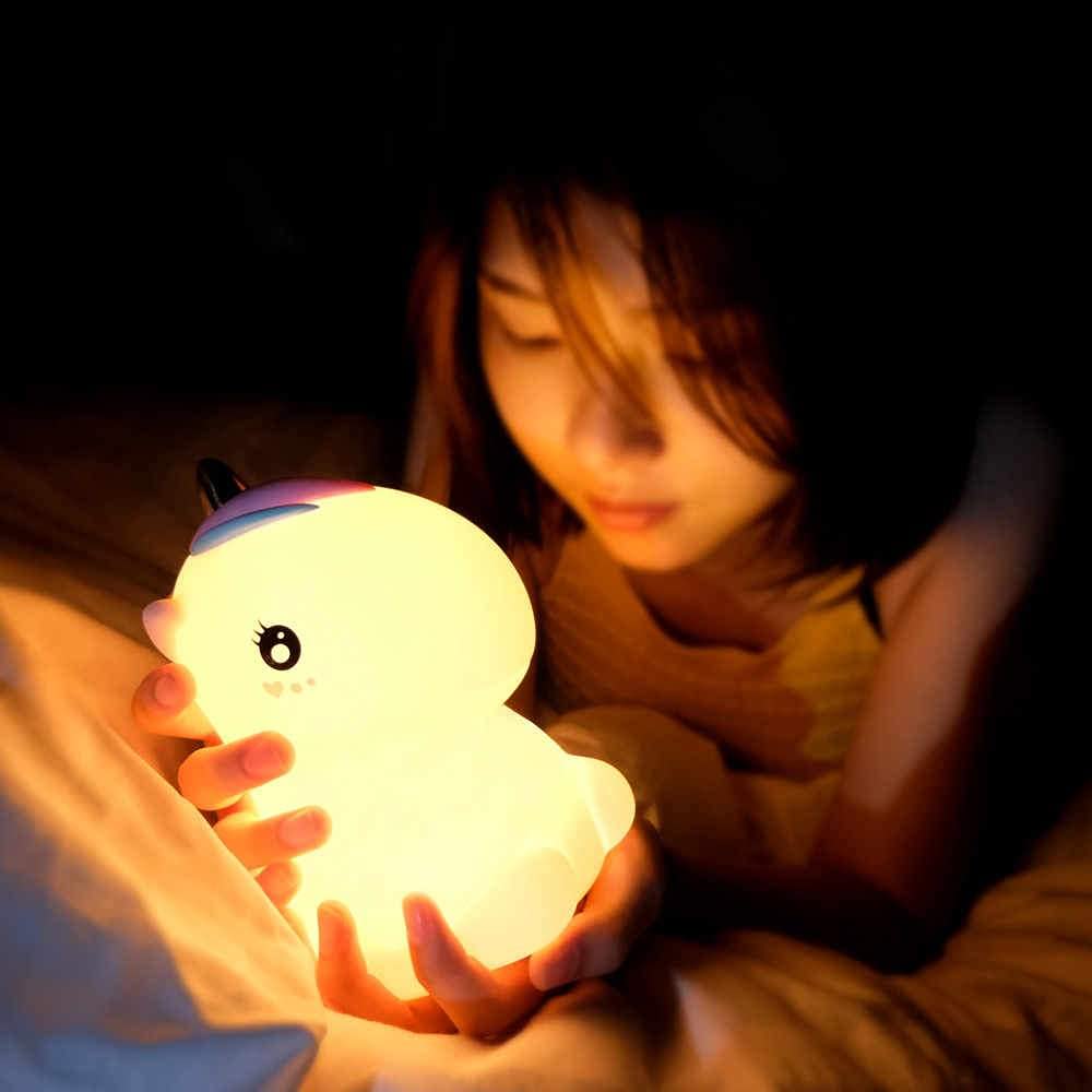 NYRWANA Night Lamp for Bedroom, Cute Lamp, Night Lamp for Kids, Silicone Lamp, Cute Night Lamp, Birthday Gifts, Lamp for Kids, R