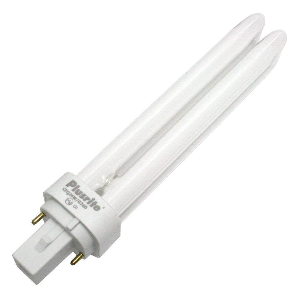 Plusrite PL26W Double Tube 2 Pin Base Compact Fluorescent Light Bulb, Model 4025, Copper Finish