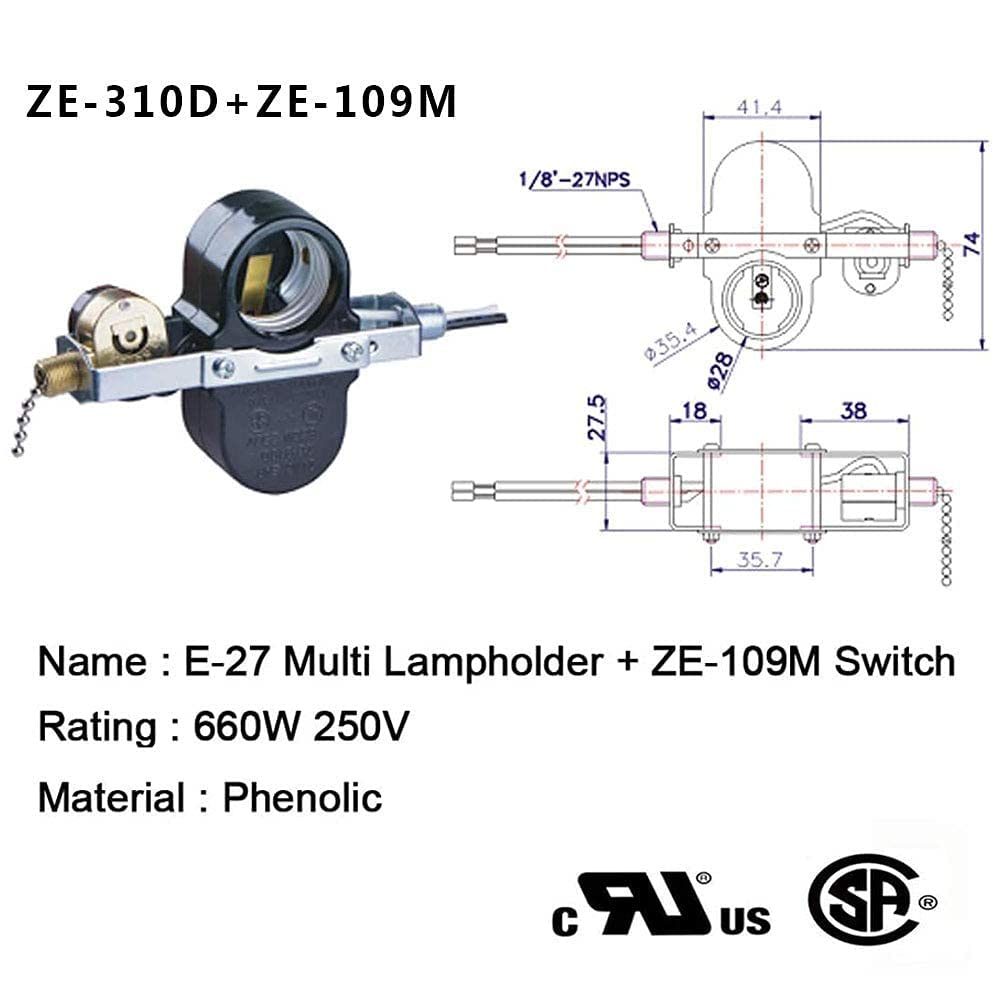 Akahttbn Ceiling Fan Light Kit,Twin Light Bulb Socket Compatible With Hunter Fan
