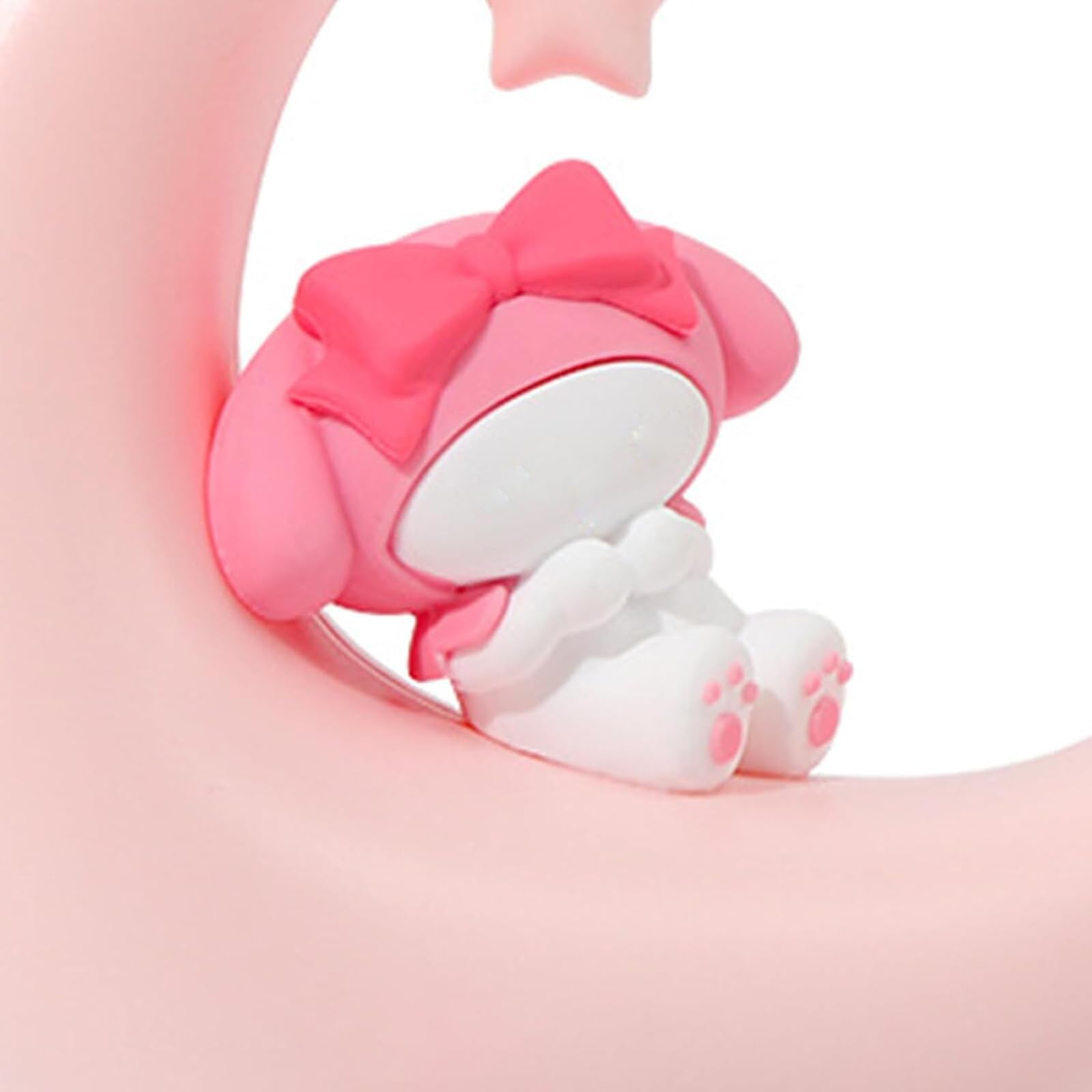 Ifcow Night Light For Kids Cute Anime Character Led Night Light Rechargeable Desk Shelf Ornament Bedside Lamp Crescent Moon Light