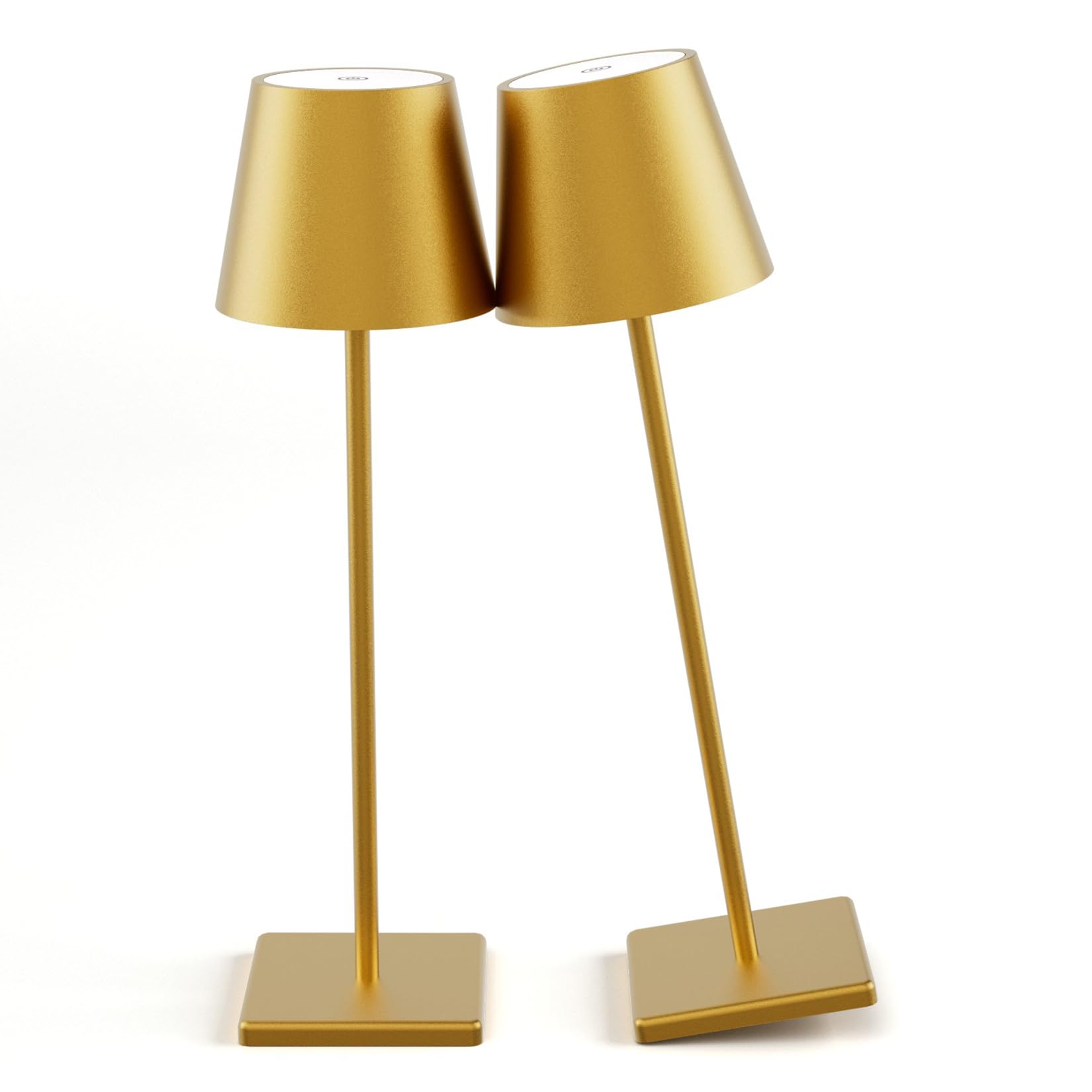 Aoceley 2-Pack LED Cordless Table Lamp 3W 5500mAh Rechargeable Table Lamps Battery Operated Table Light Stepless Dimmable Portab