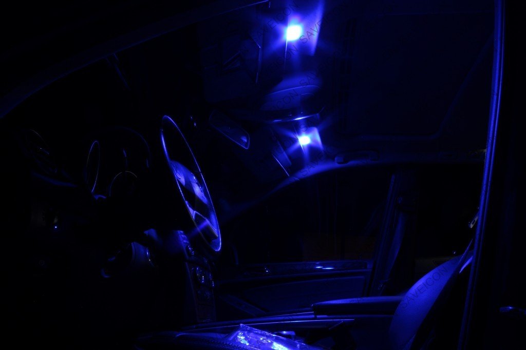 SAWE LED License Plate Dome Map Lights Bulbs, 4-Pack, 5-SMD, Blue