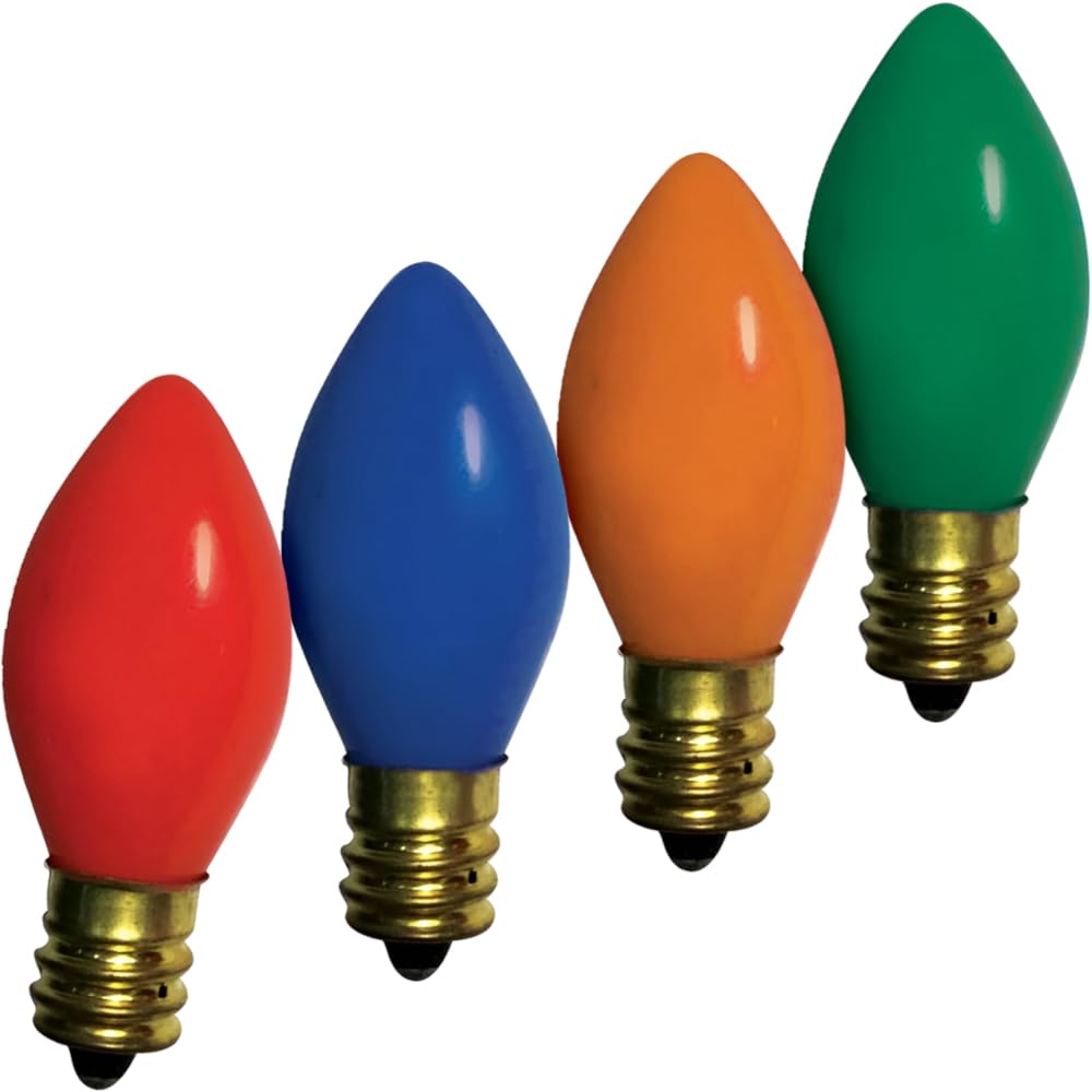 Brite Star 4Ct C7 Replacement Bulbs, Multi