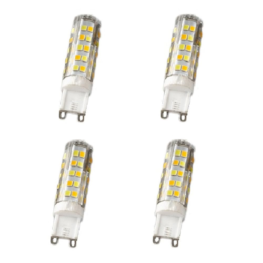 DLEDMOP LED Light Bulb G9 LED Bulbs 9W AC100-240V 5W Cold White 6000K Non-Dimmable 4 Units,Warm White,5W
