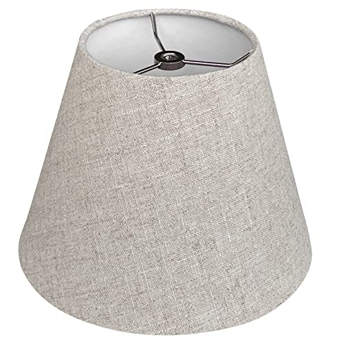 TOOTOO STAR Table Lamp Shade, Fabric, Spider Model, 5x9x7 Inch, Brown, Replacement for Small Lamps