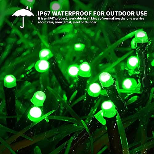 SOLARBABY Solar Christmas Lights, 164FT 500 LED, 19 Modes, Waterproof, Green, Model 500LED-G