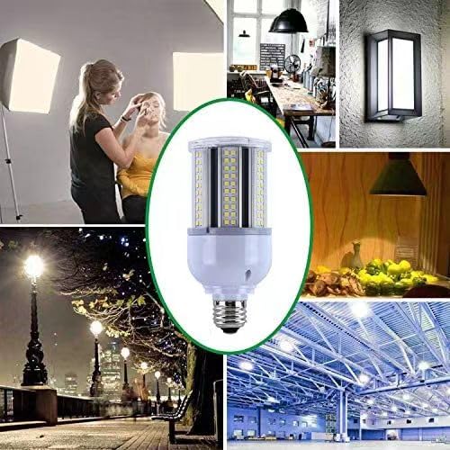 Jurdxled 35W Led Corn Light Bulb 5000 Lumen 5000K Large Area Cool Daylight White E26/E27 Medium Base For Outdoor Indoor Garage W