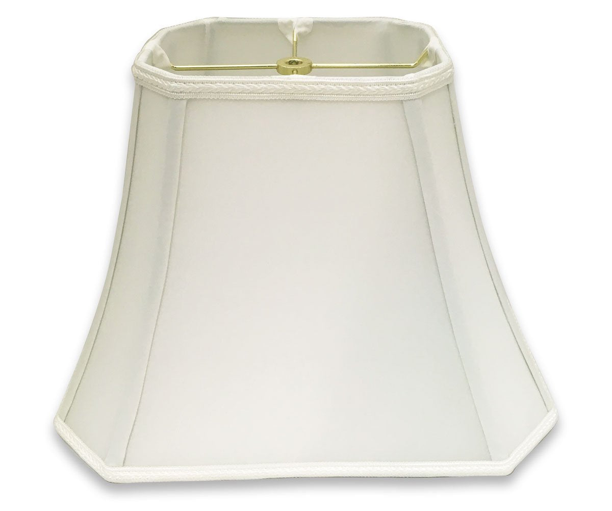 Royal Designs Dso-68-16Wh Rectangle Bell Cut Corner Designer Lamp Shade - White - (6.25 X 8) X (11 X 16) X 12White