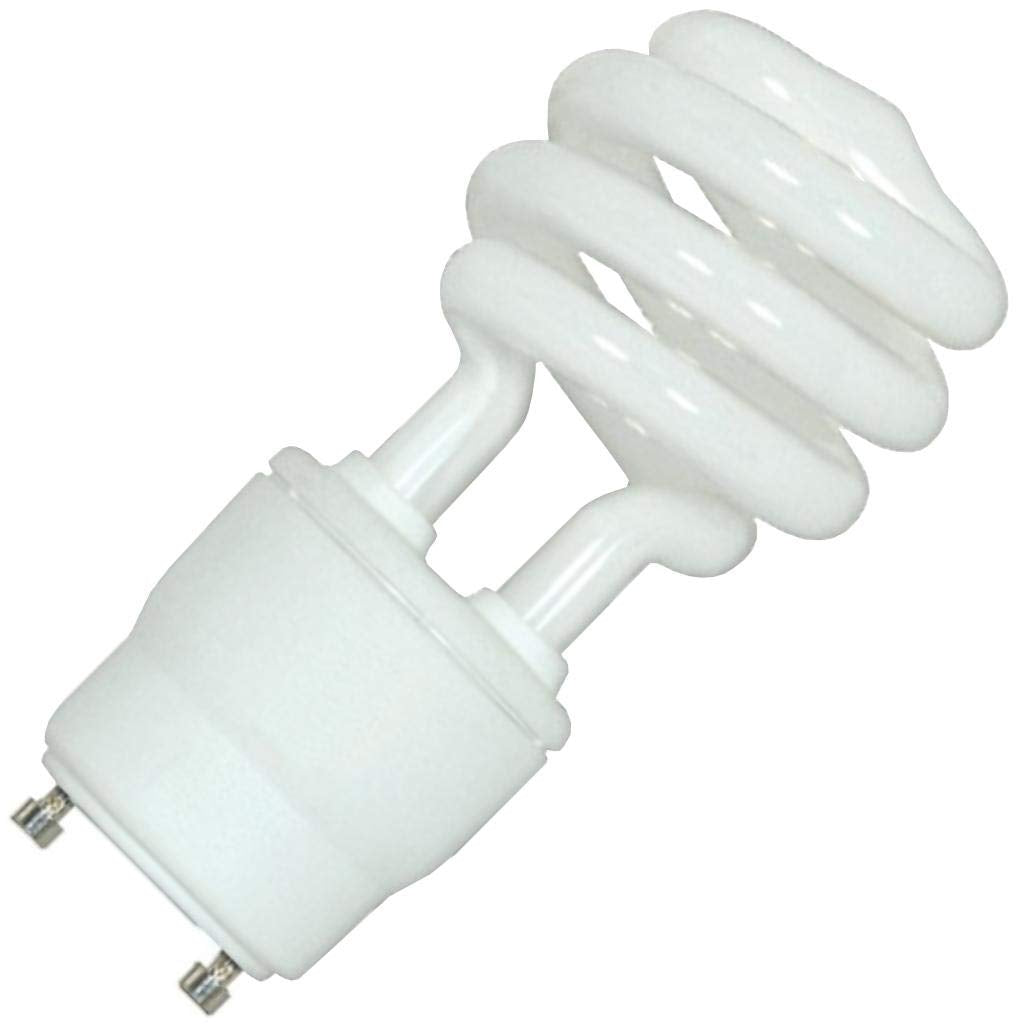 Satco S8208 Mini Spiral CFL Bulb - 13 Watt, 4100K Bright White, Bi Pin GU24 Base, 120 Volts, Single Pack